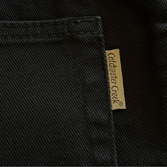 Coldwater Creek Black Jeans Women’s Size 14 With 12” High-Rise 30” Inseam - Picture 3 of 7